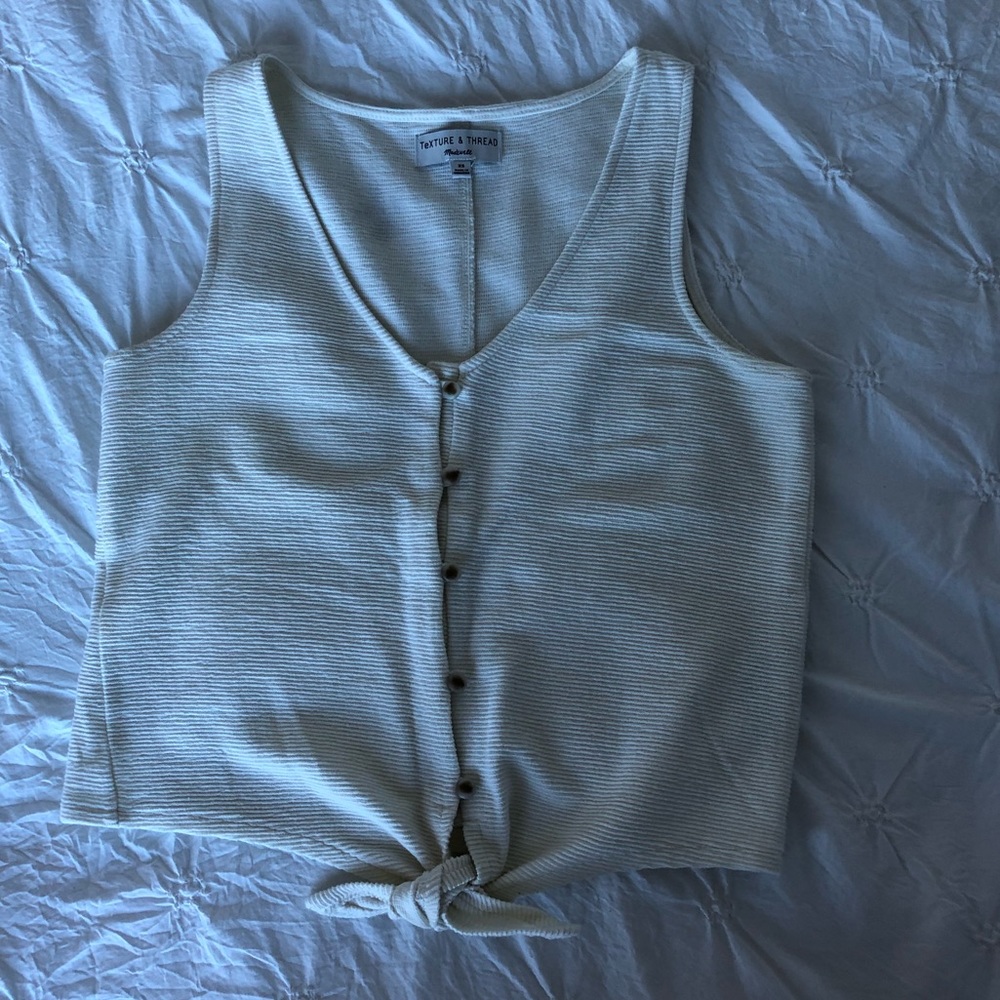 Madewell button-front tank